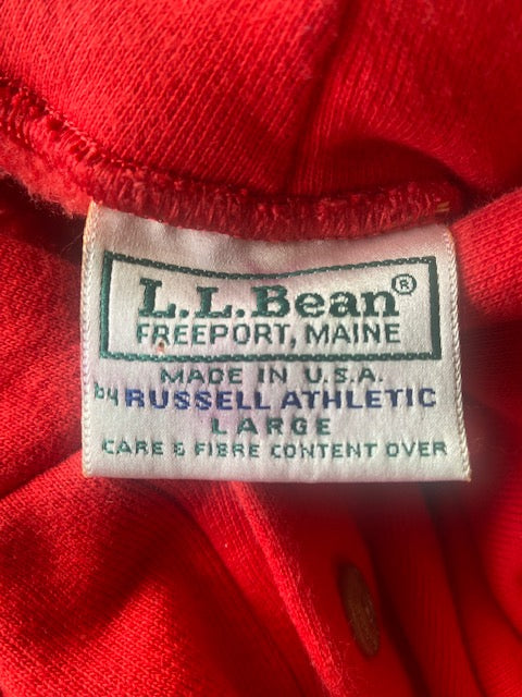 Vintage LL Bean by Russell Athletic Hooded Sweatshirt