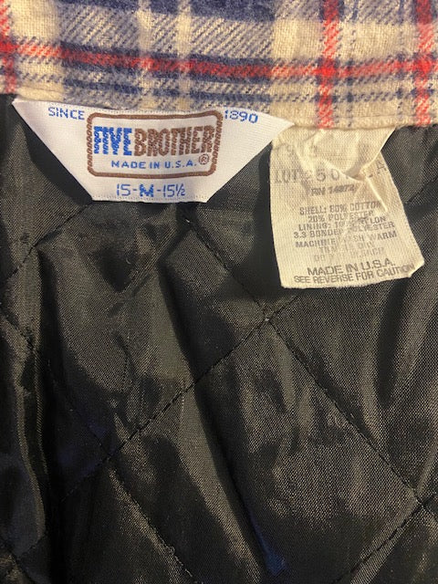 Vintage Five Brothers Quilted Flannel Shirt – Samuel Mortimer Vintage