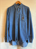 Vintage Natural Wonders Men's Western Denim Shirt