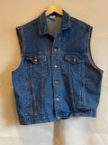 Vintage Denim Vest - International Assoc. of Machinist & Aerospace Workers