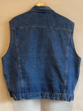 Vintage Denim Vest - International Assoc. of Machinist & Aerospace Workers