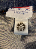 Vintage Denim Vest - International Assoc. of Machinist & Aerospace Workers