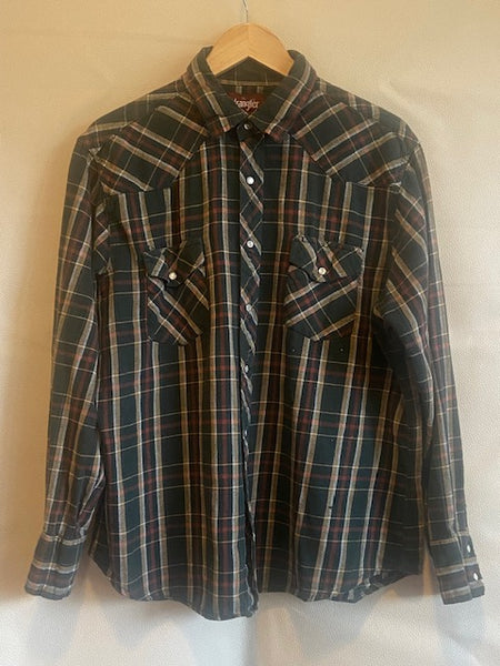 Vintage Wrangler Western Flannel